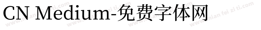 CN Medium字体转换